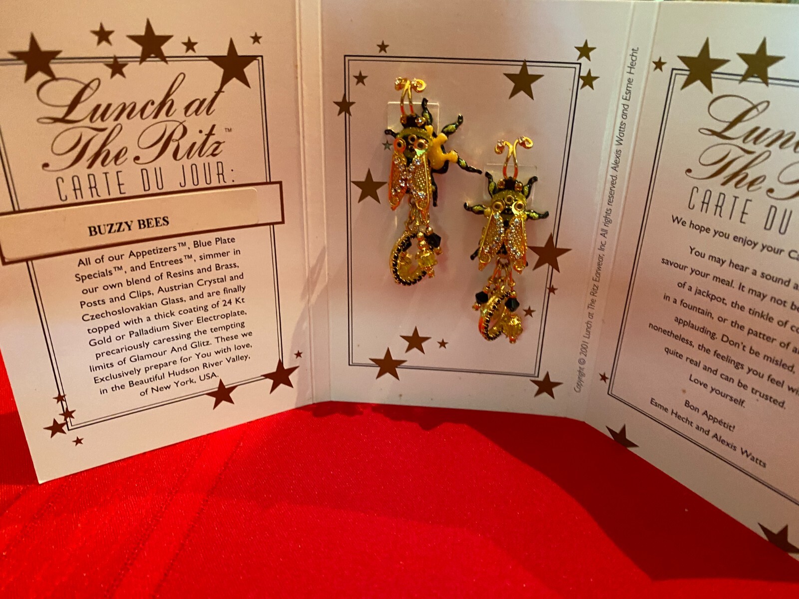 Vintage Lunch at the Ritz Jewelry from Original Owner, Buzzy Bees