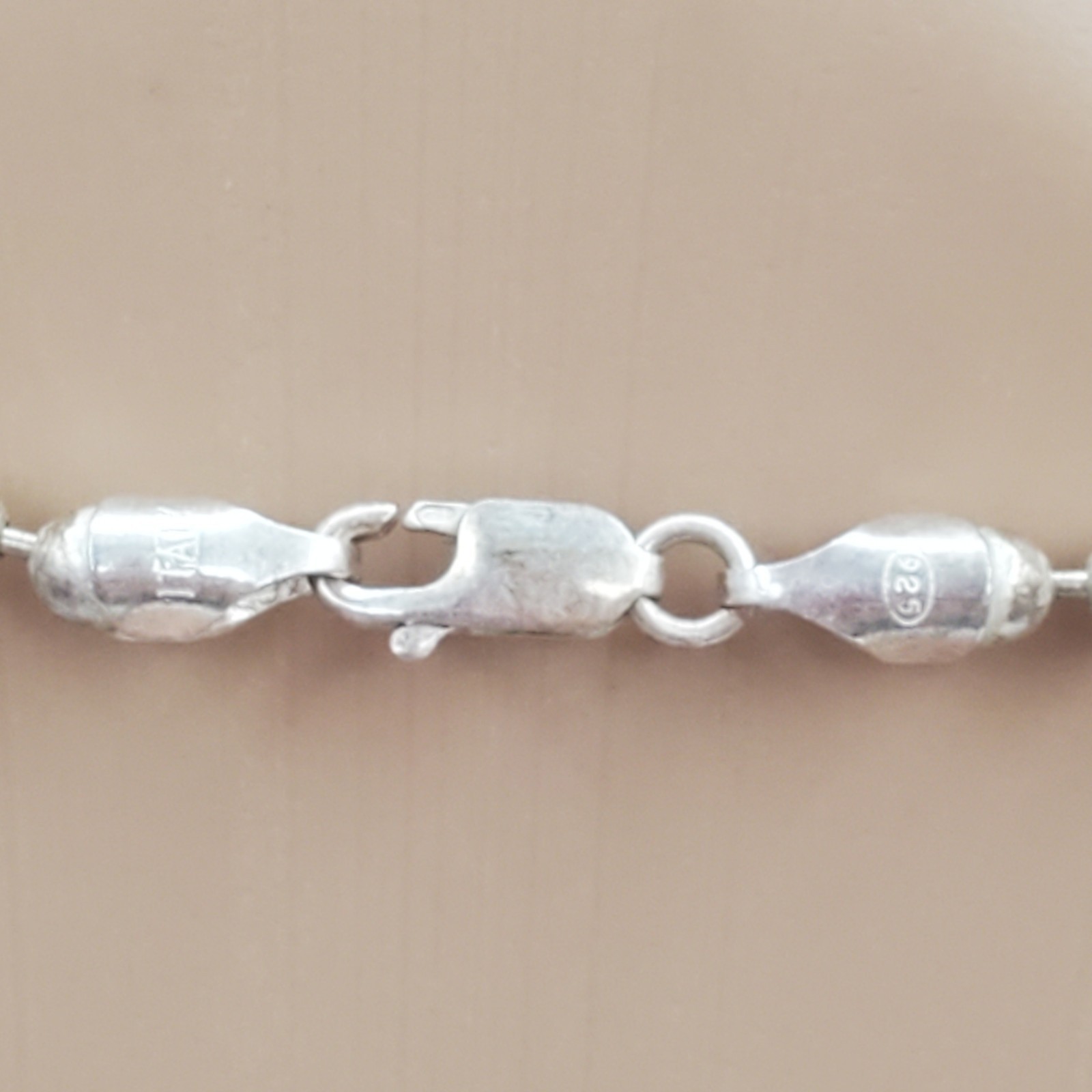 VTG 925 Ornate Cross Necklace 20in Sterling Silver 27g Ball Chain Italy Estate