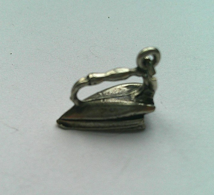 Vintage Sterling Silver Clothes Iron Charm