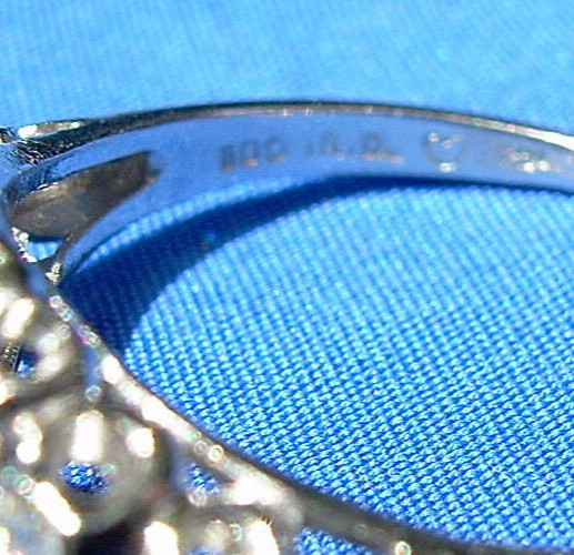 Original EARTH MINED DIAMOND Art Deco Engagement Ring Antique PLATINUM Solitaire