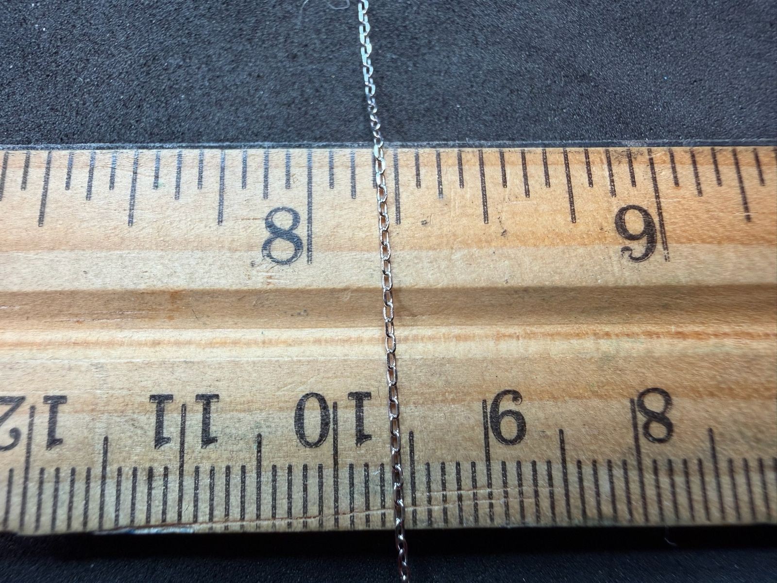 1.06g Vintage Sterling Silver 925 Adjustable Cable Chain Necklace 21 in M