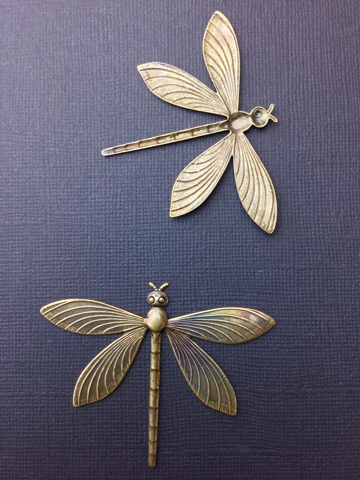 34593 Brass Oxidized Large Dragonfly Jewelry Finding