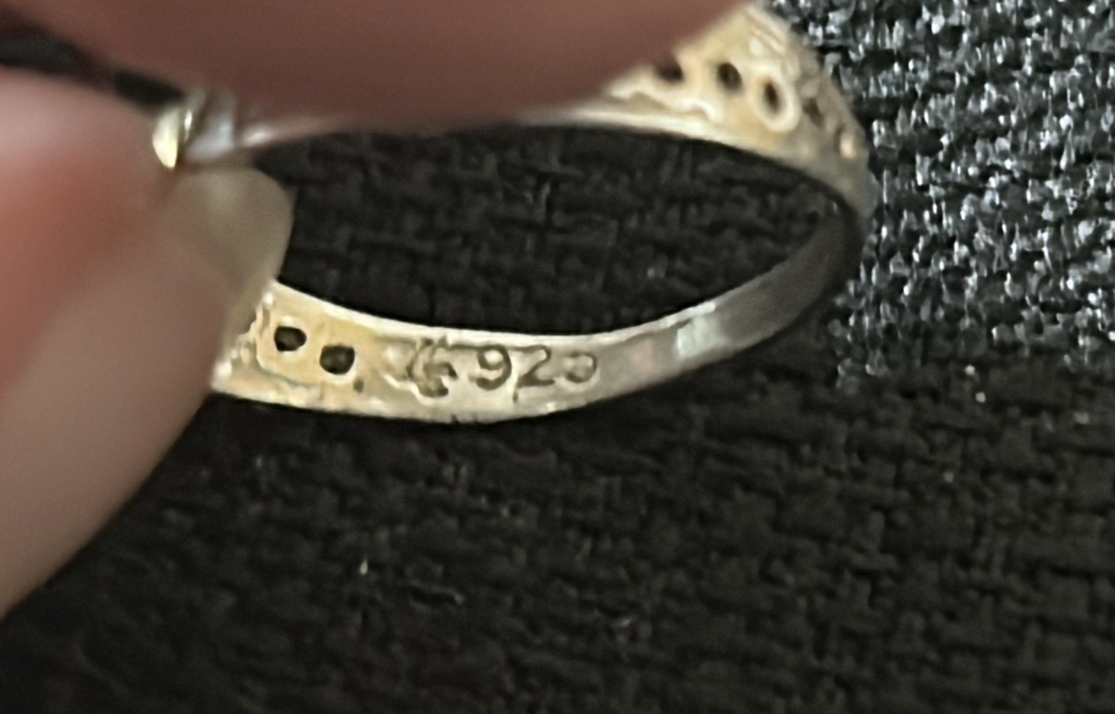 Vintage 925 Sterling Silver Ring Open Heart With Filigree Band Design Size 7