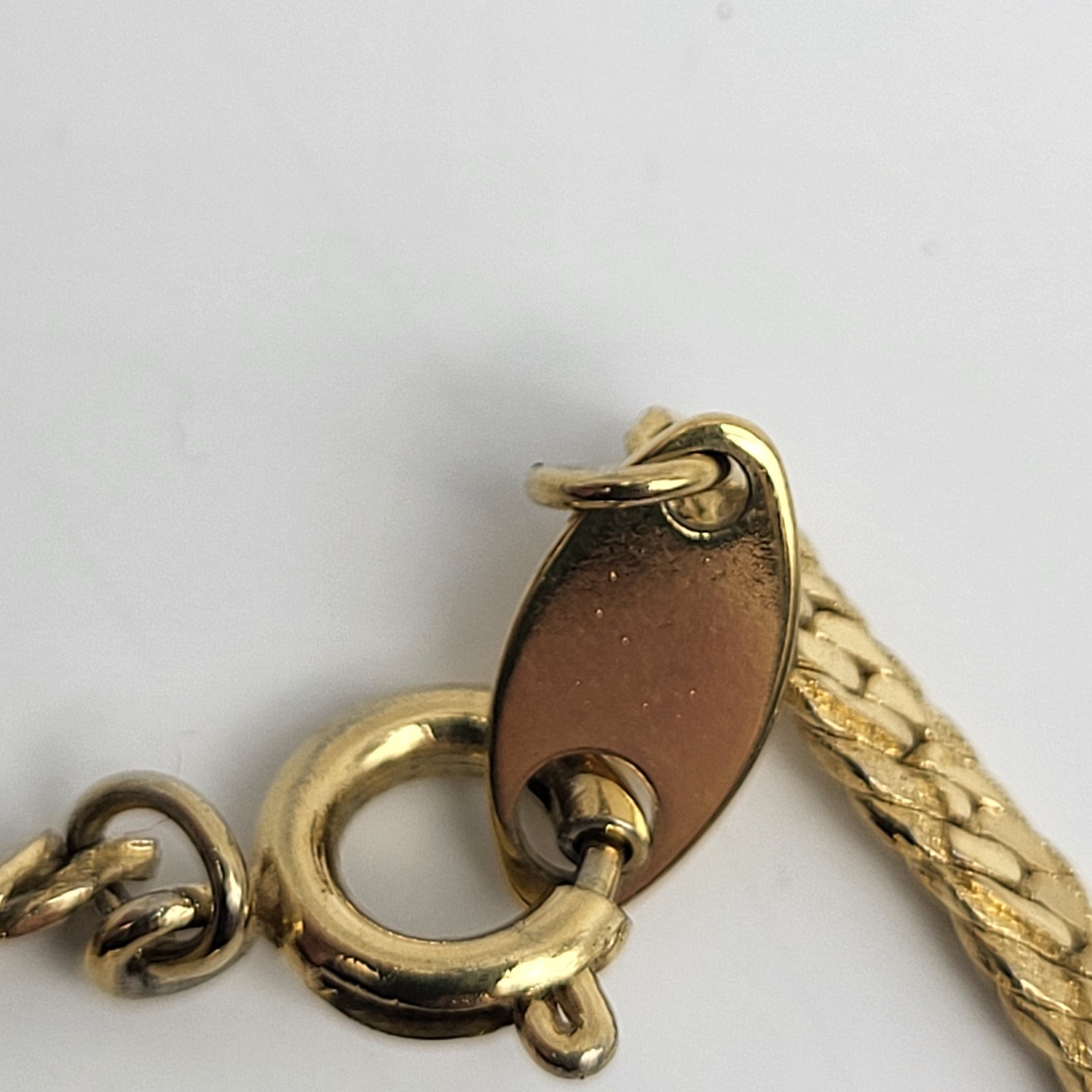 Vintage Trifari Gold Plated Simple Chain Necklace MCM Minimalist