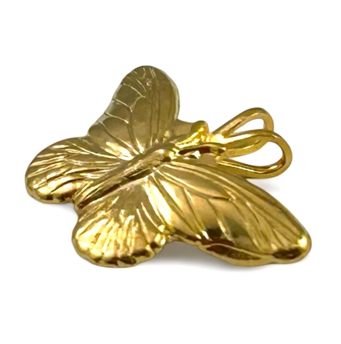Vintage Butterfly Pendant Vintage Jewelry For Women Gift For Her Gold Tone Metal