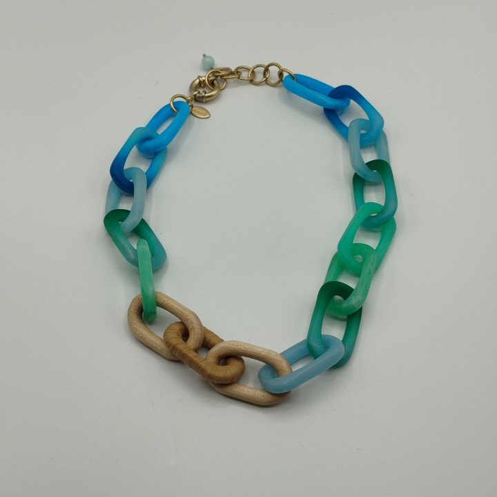 Chicos Multicolor Chunky Chain Statement Necklace