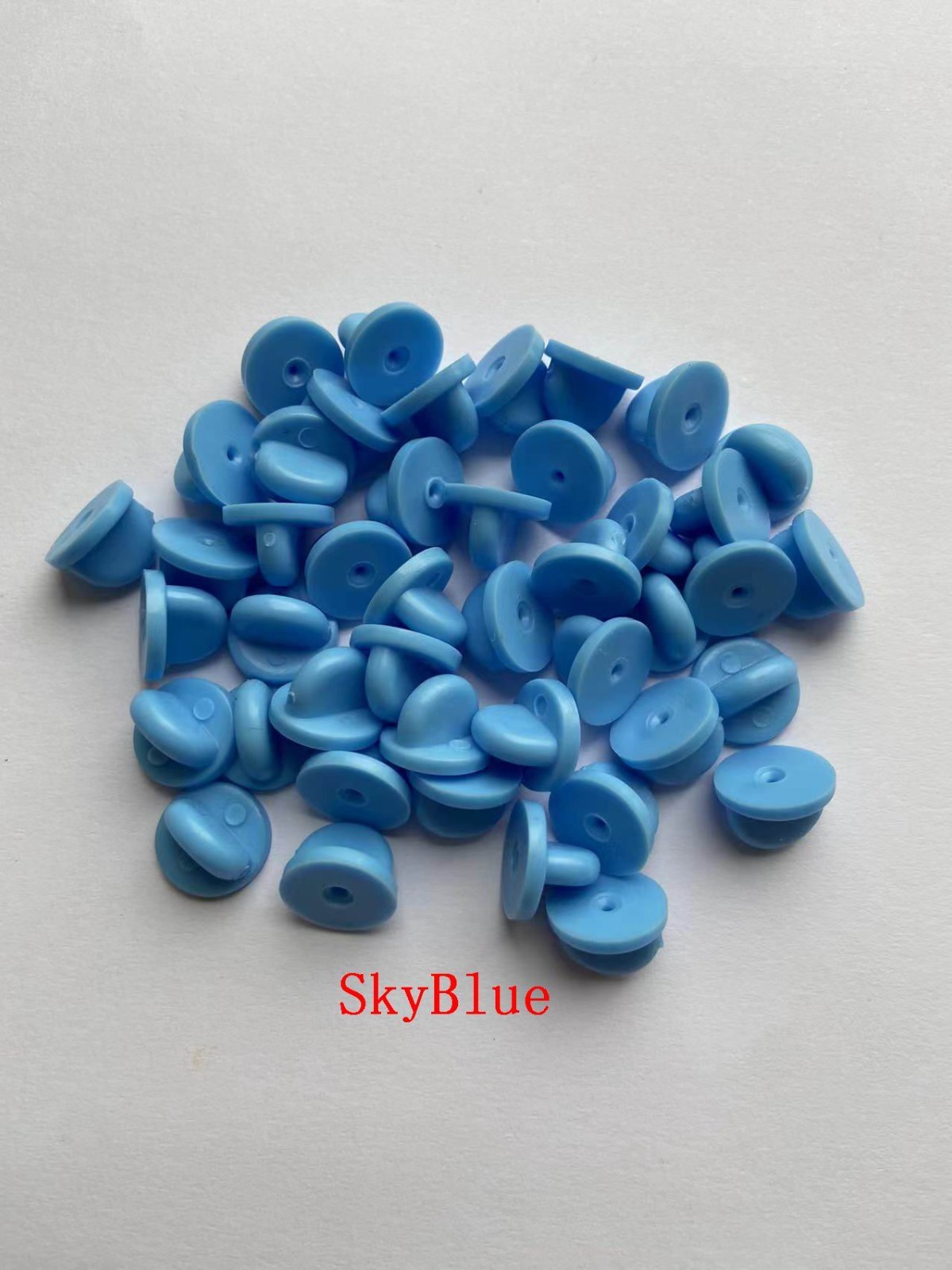 wholesale pvc rubber pin back clasp clutch hold for lapel enamel badge military