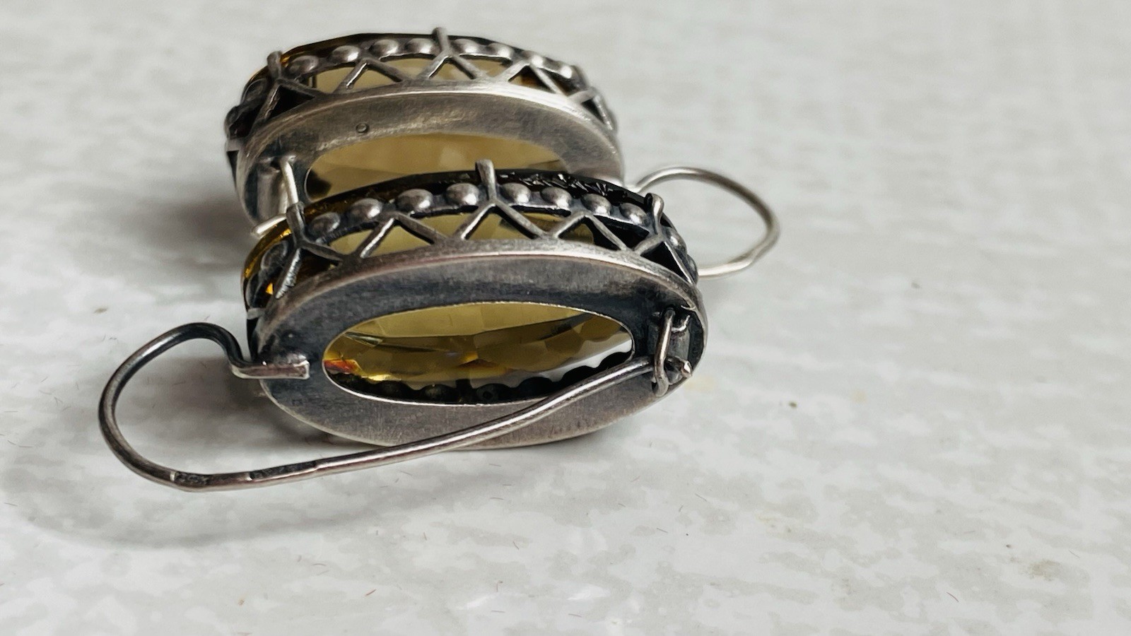 Серьги Крупные СССР серебро 875 звезда 3ФК