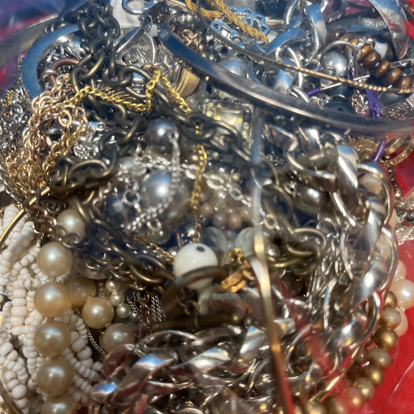 Huge 3lb Lot of Unsorted Jewelry, # 34