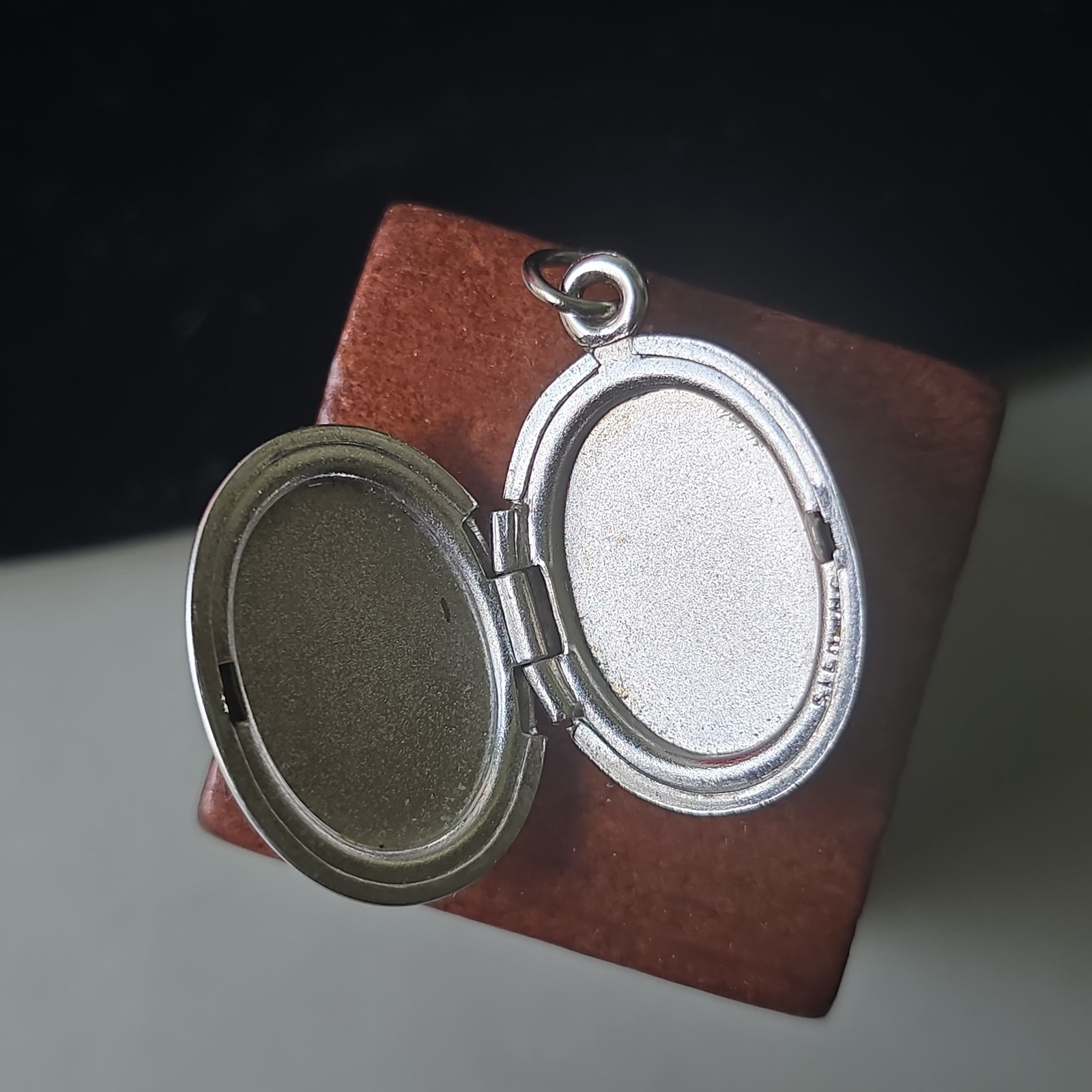 Vintage Sterling Silver 925 Etched Charm Locket Pendant