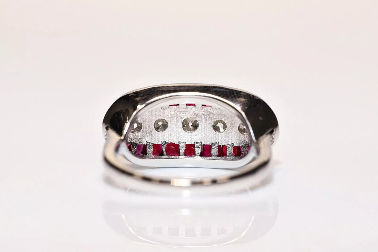 Art Deco Style 2.25Ct Lab Created Diamond Circa Navette Wedding 14K Gold FN Ring