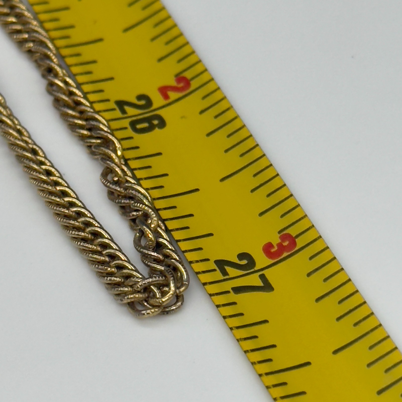 Vintage Freirich Necklace Decorative T Bars Gold Tone Chain 54 Inches