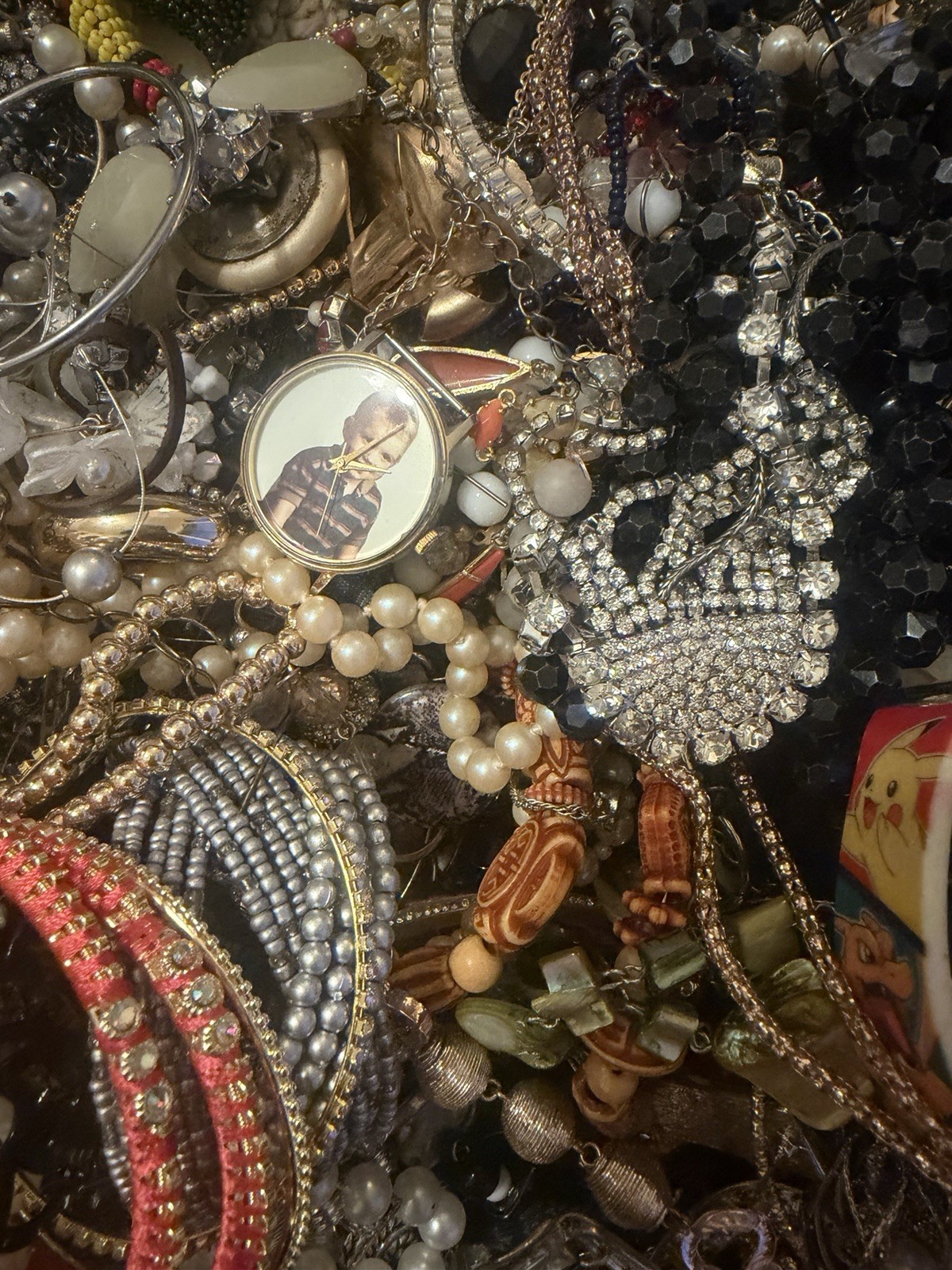 Estate Wholesale Junk Drawer Jewelry Lot 8 Plus Lbs Wearable Or Craft Untested