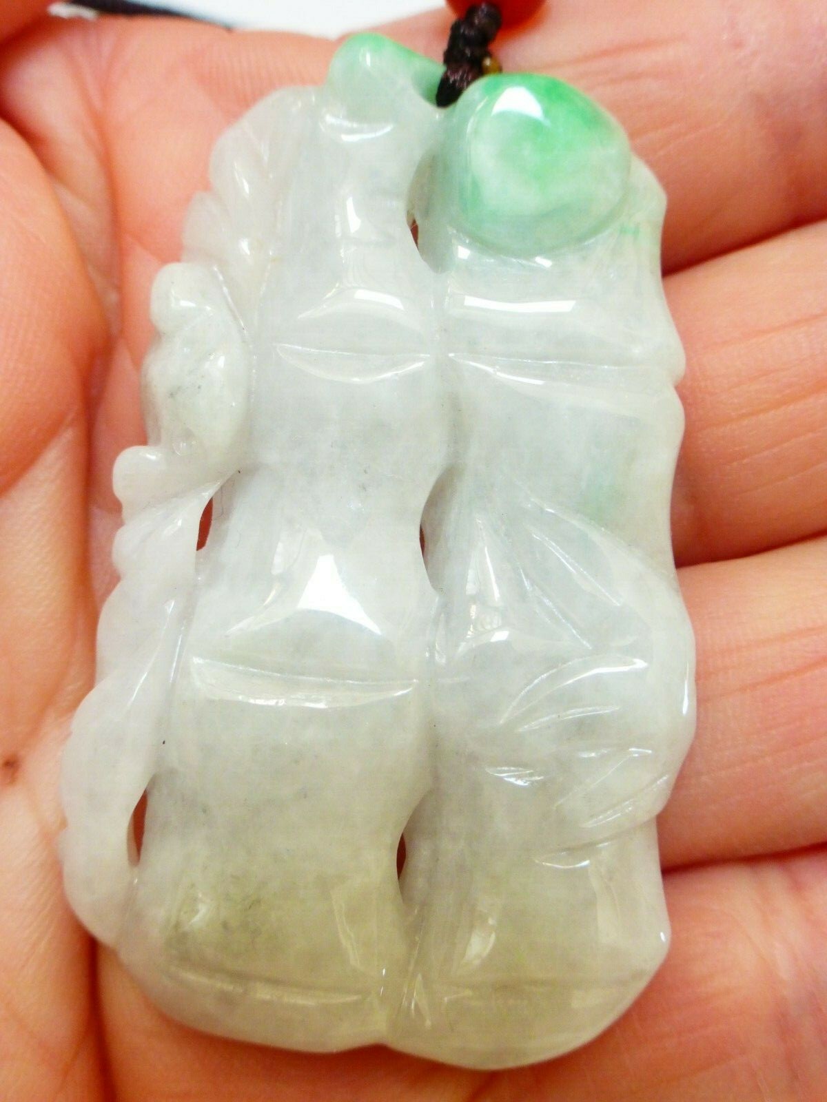 Chinese Natural Carved Jade Pendant