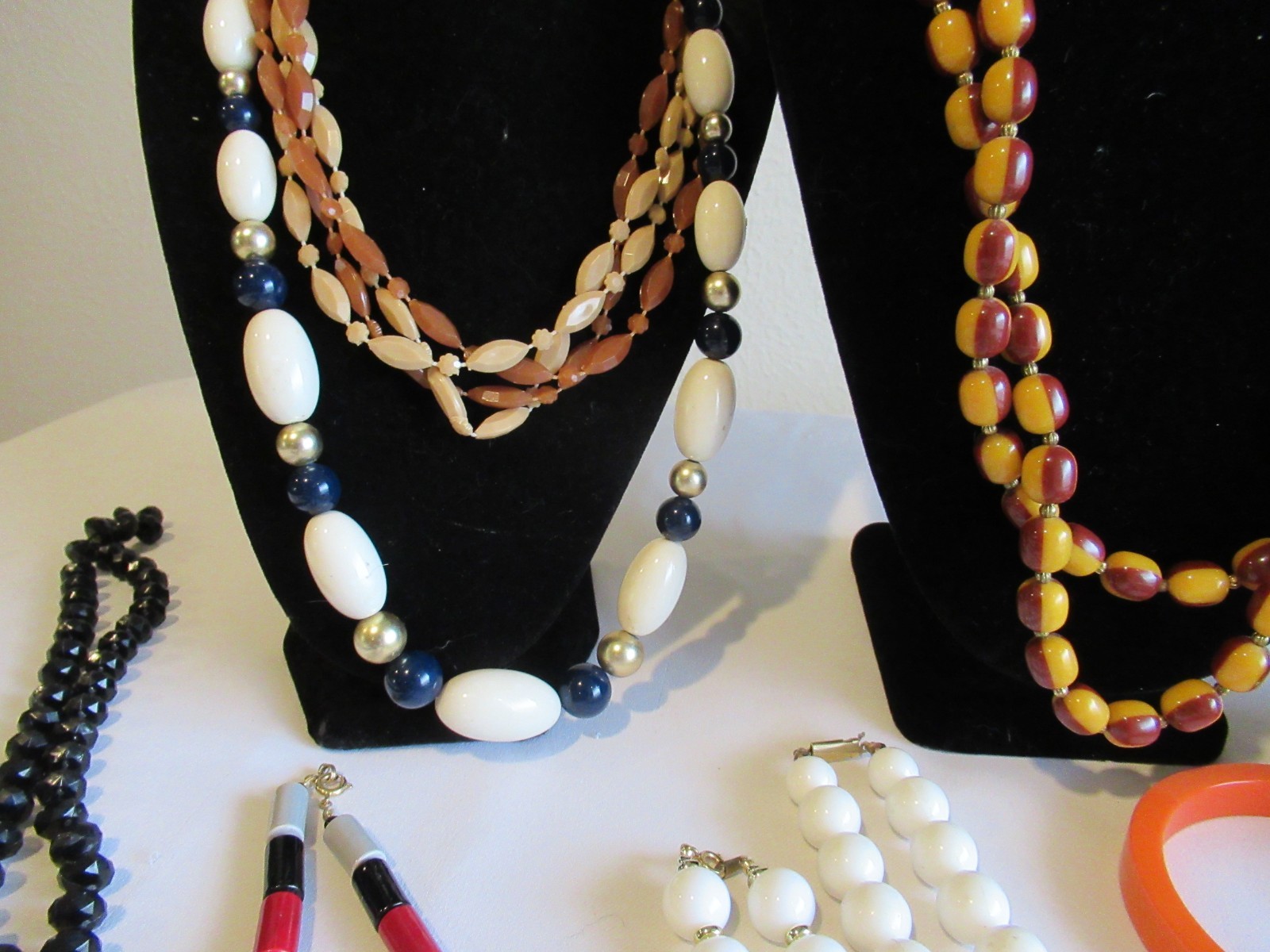 Vintage & Modern Retro Lucite Acrylic Jewelry Lot 17 pcs