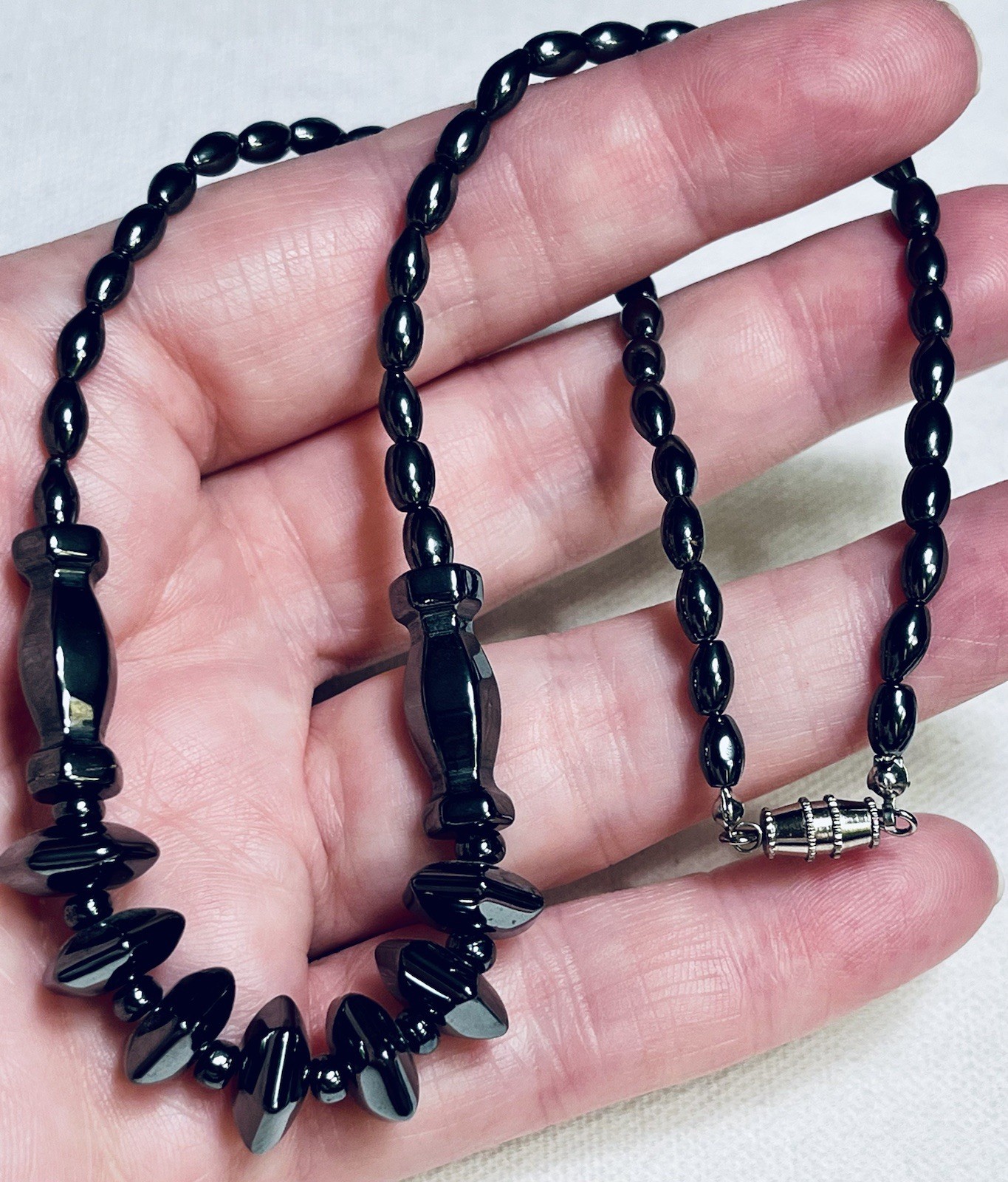 Lot 3 Vintage Estate Necklaces Ethnic Tribal African Statement Black Brown White