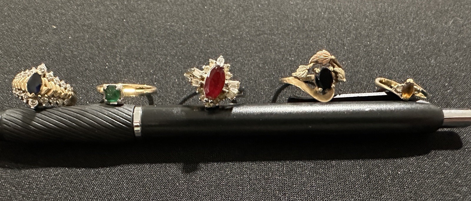 Lot of 15 Vintage 10k & 14k Gold Rings, Diamond, Ruby, Pearl, Citrine, etc