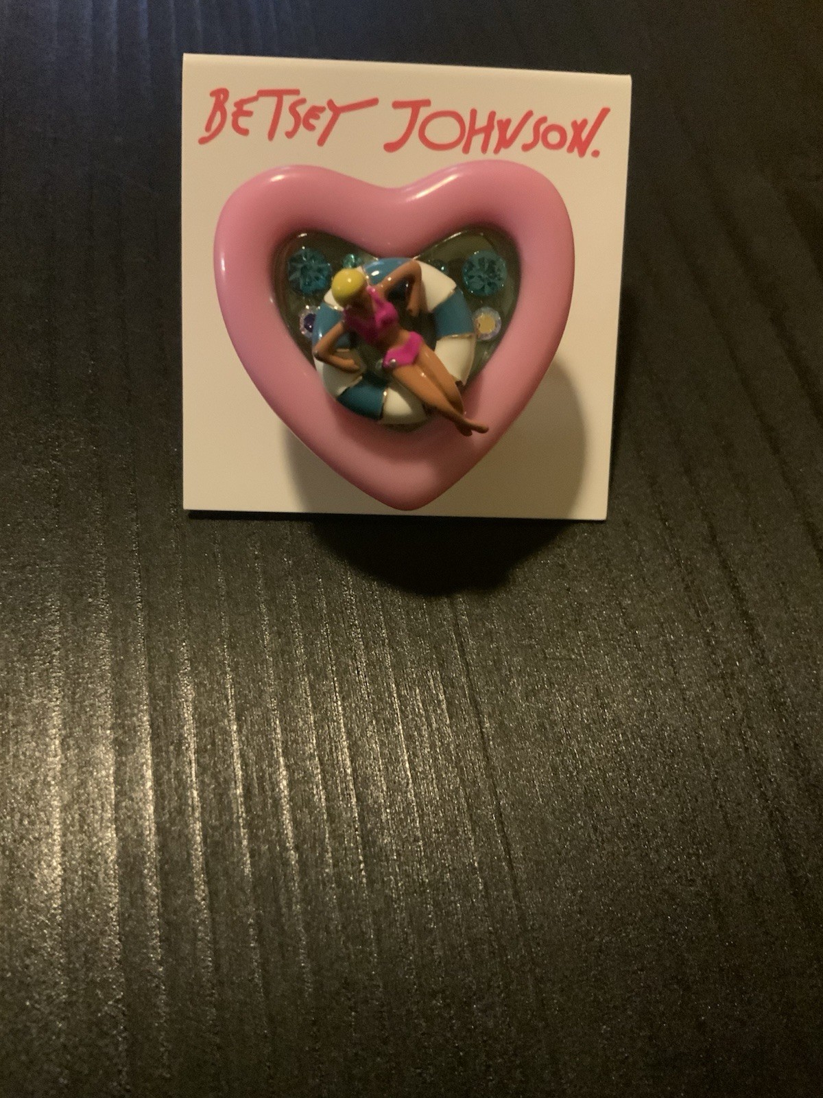 Betsey Johnson Pool Party Ring Size 7 Stretchable – Extremely Rare – G2