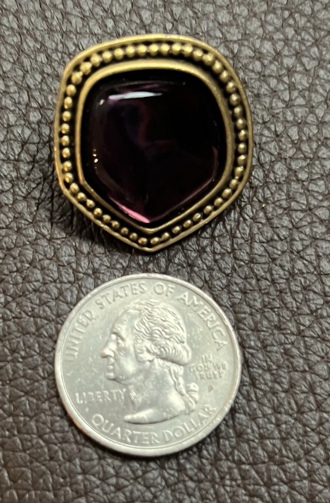Vintage Yves Saint Laurent Metal & Resin Clip-On Earrings YSL Designer Authentic