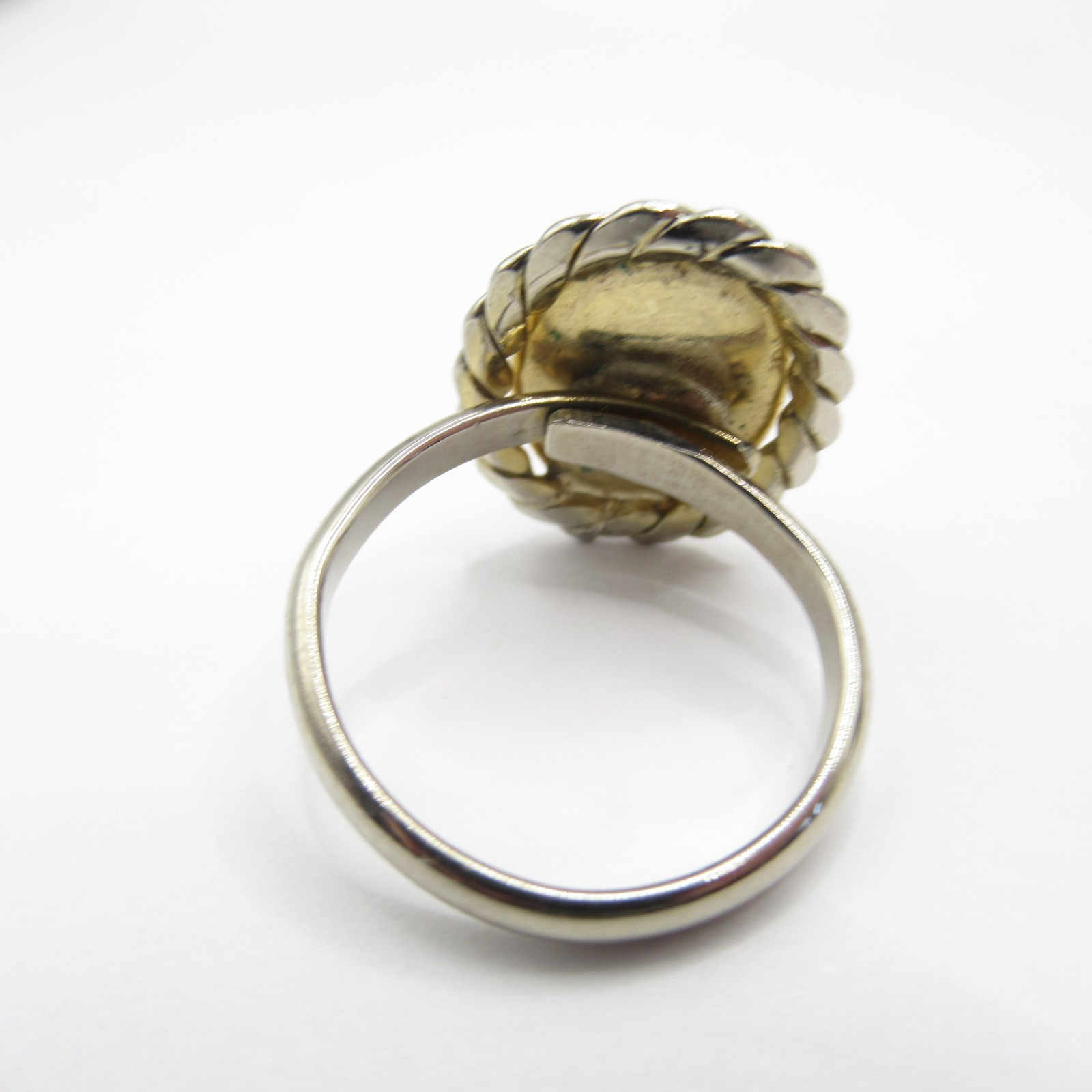 Vintage Red Scarab Ring Size 6.75 Adjustable