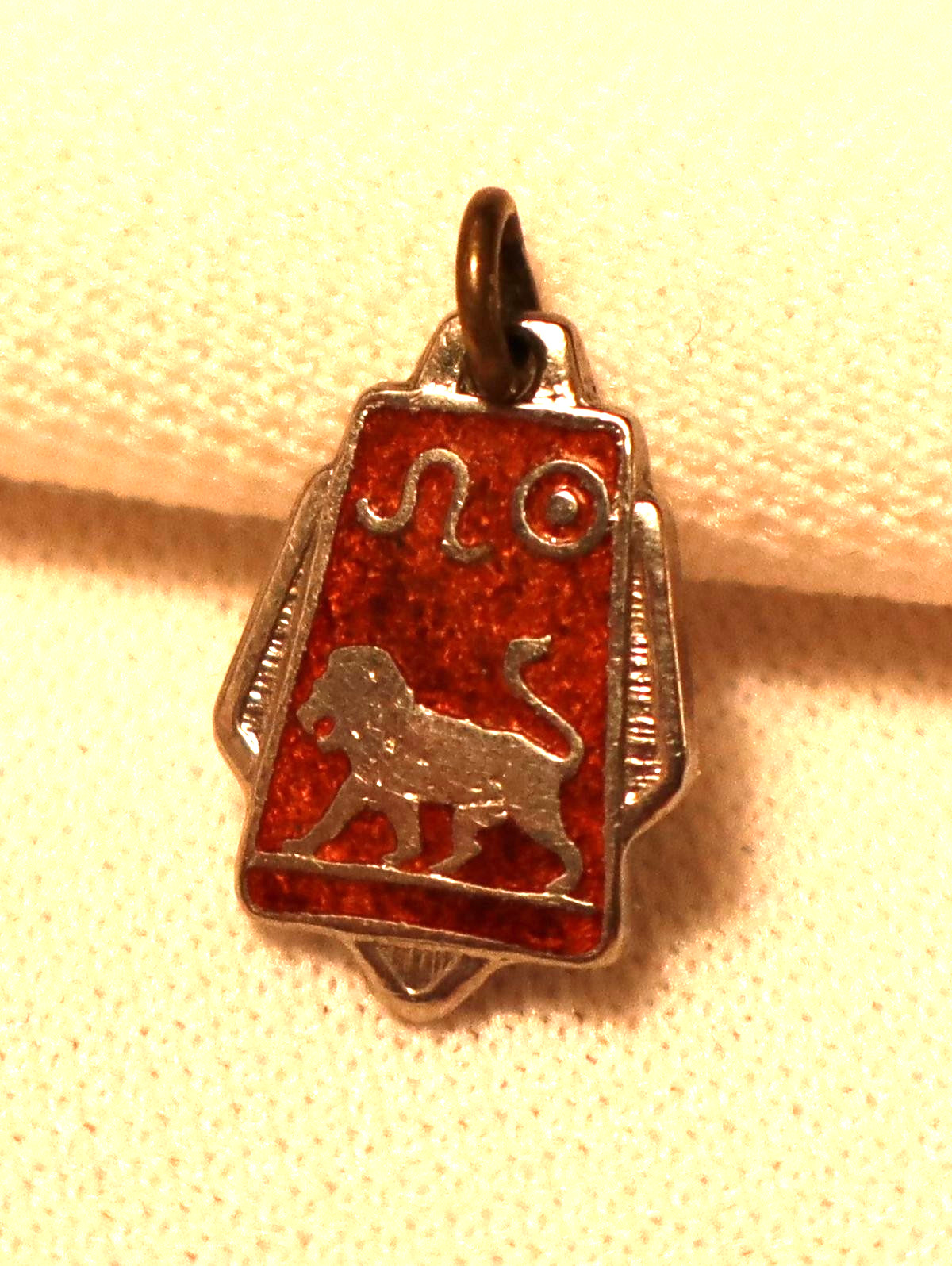 Leo Lion Charm Vintage Zodiac Sign Astrology Made in France
