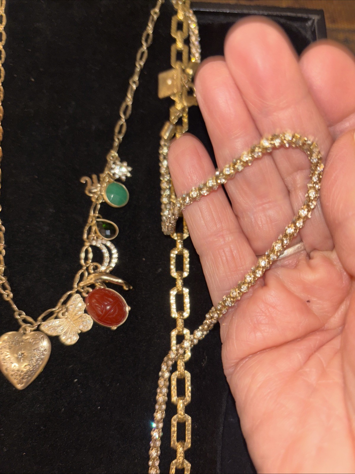 Vintage Chain Necklace & Charm Lot