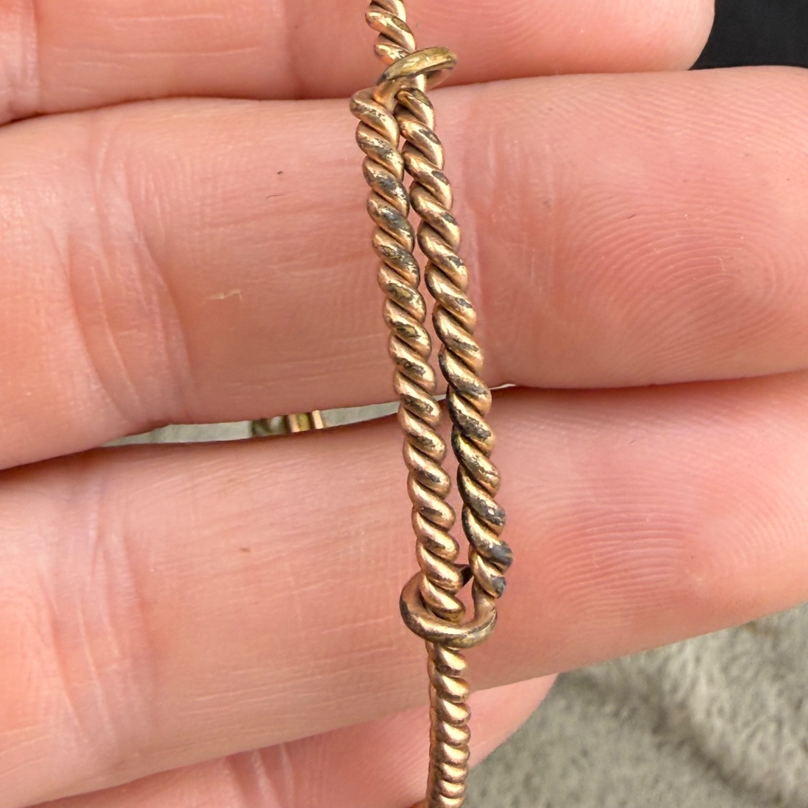 Vintage Gold Filled Engraved Bracelet 6.5”