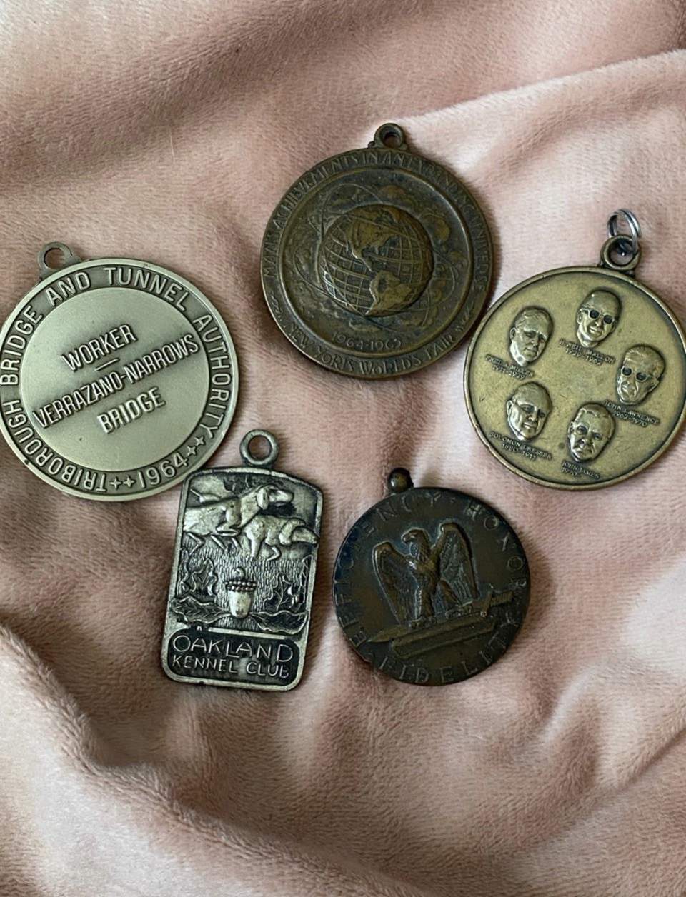 Mix Military Necklace Pendant Lot Of 5