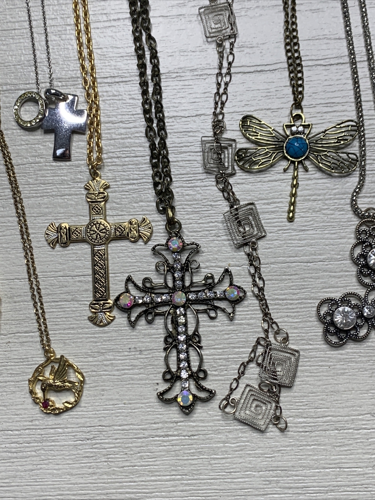 Vintage Quality Pendant Necklace Jewelry Lot Of 17 Variety Some Signed LB946