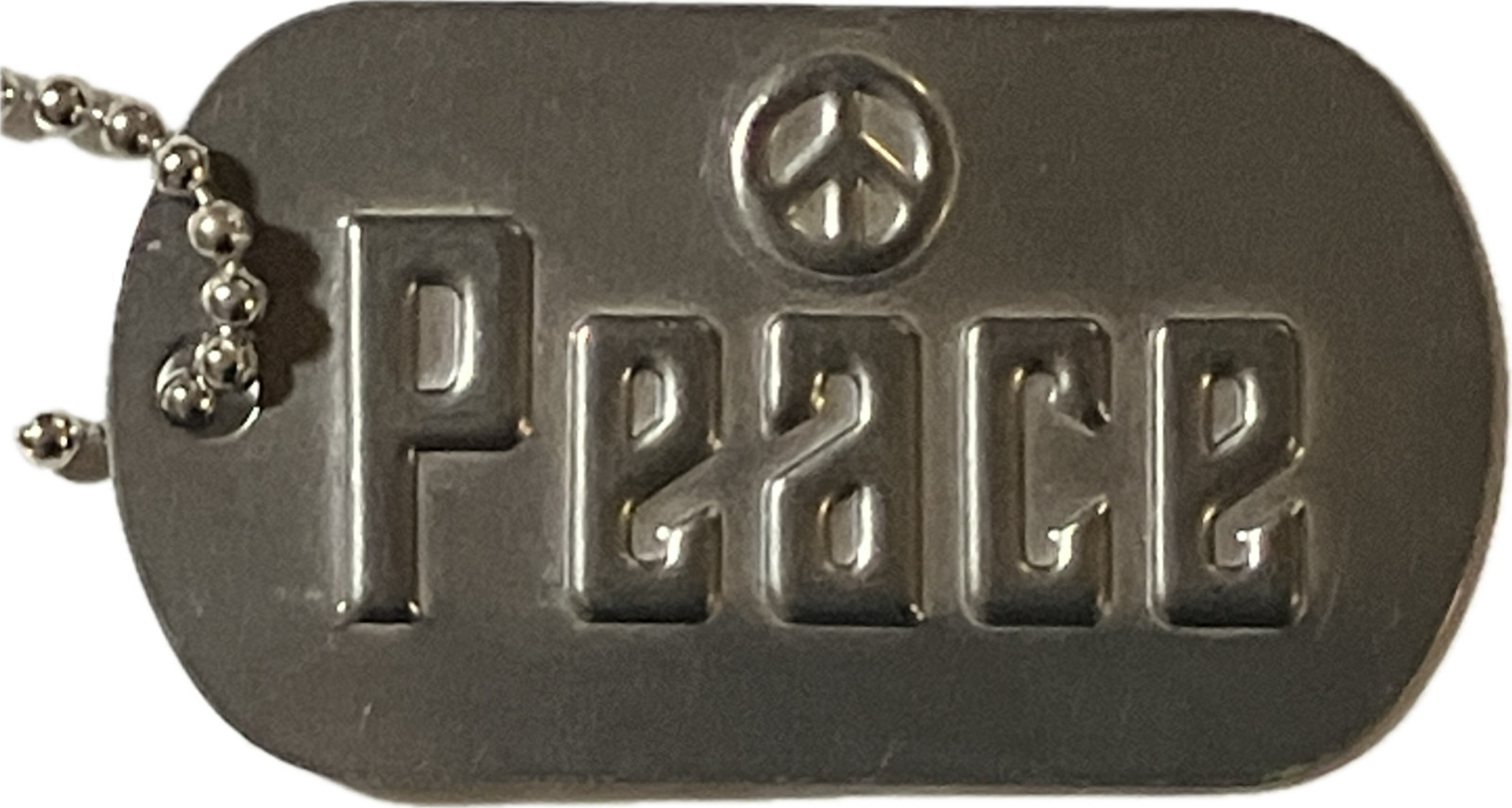 LOT 40+ VINTAGE 1960s Hippie Peace Love Dog Tag Necklace NOS Under $5 Each Bulk