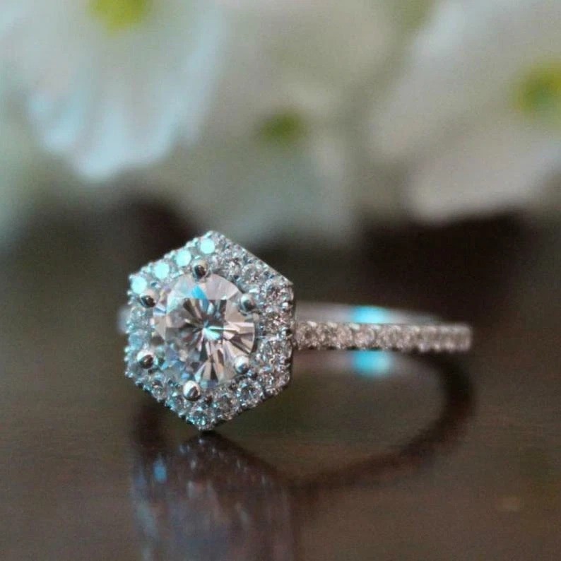 2Ct Round Cut Lab Created Diamond Valentines Special 14Ct White Gold Finish Ring