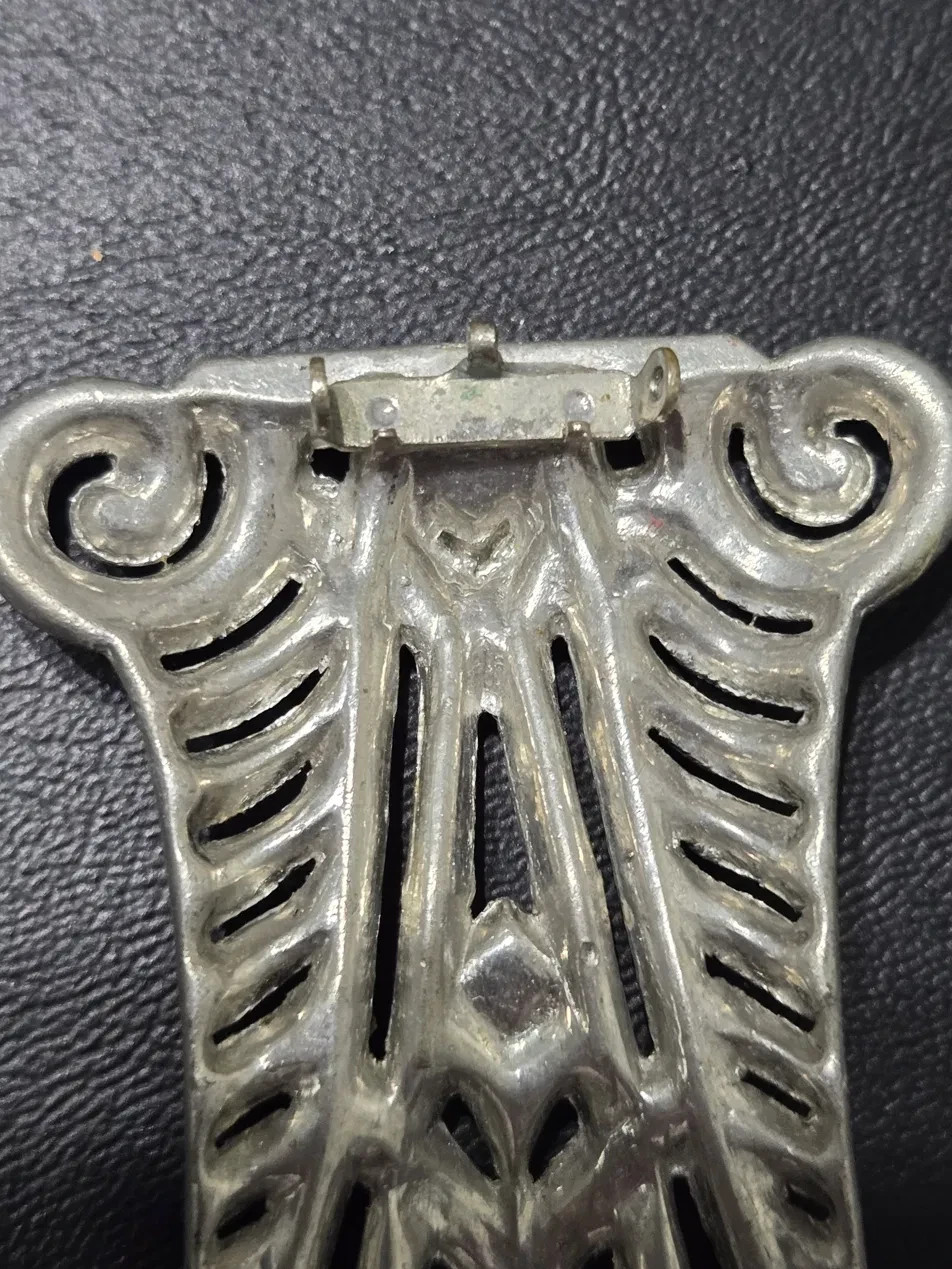 Vintage Art Deco Rhinestone Dress Clip Pendant Convertible Pavé 1920s