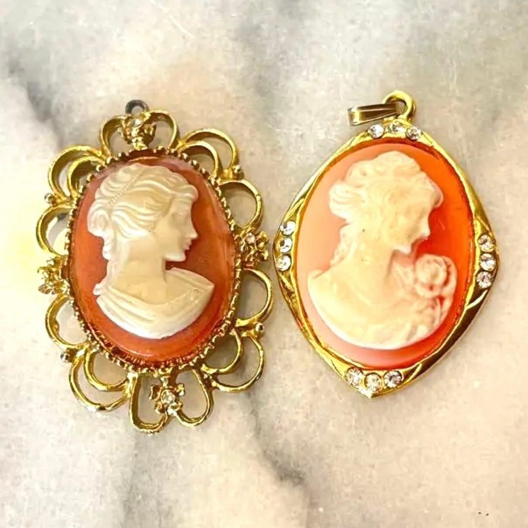 Small Cameo Pendant (2 Pieces) Available.