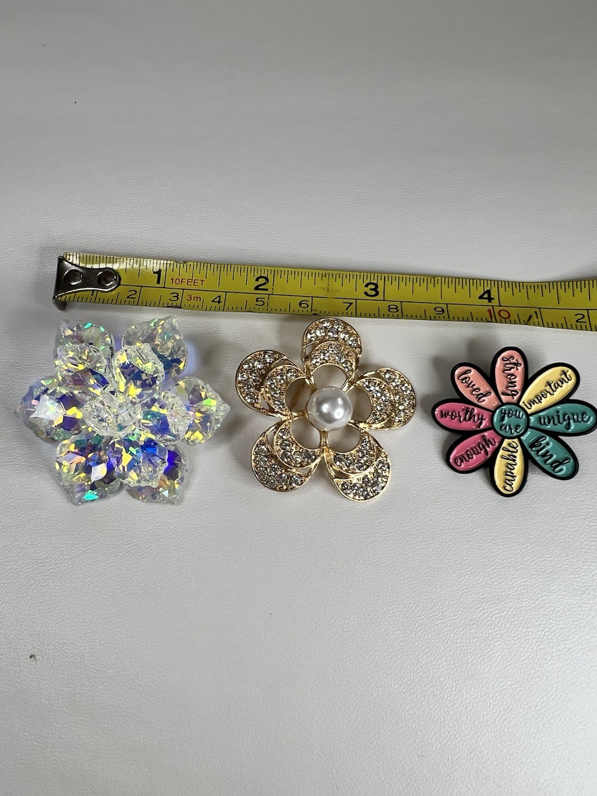NEW Bundle Lot Floral Brooches crystal enamel rhinestones faux pearl pins
