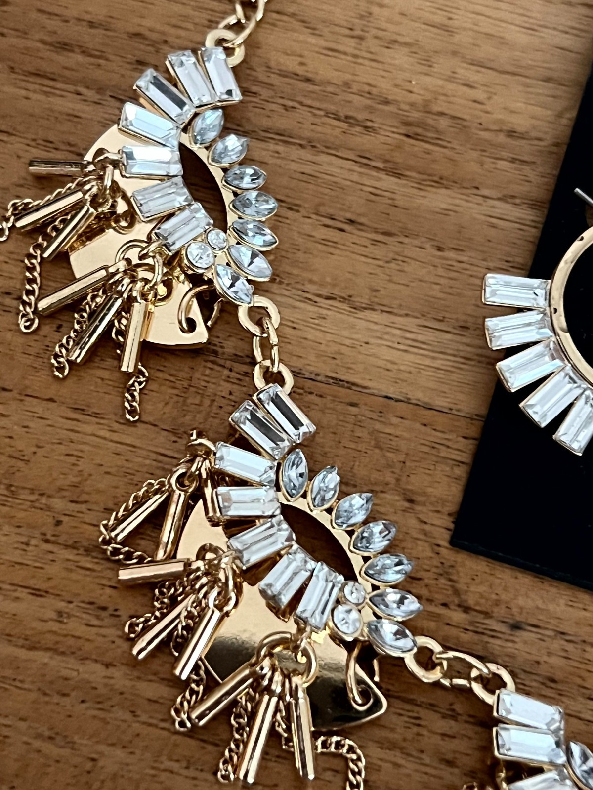 Vintage M. Haskell for INC earrings BN plus other necklace Runway Statement