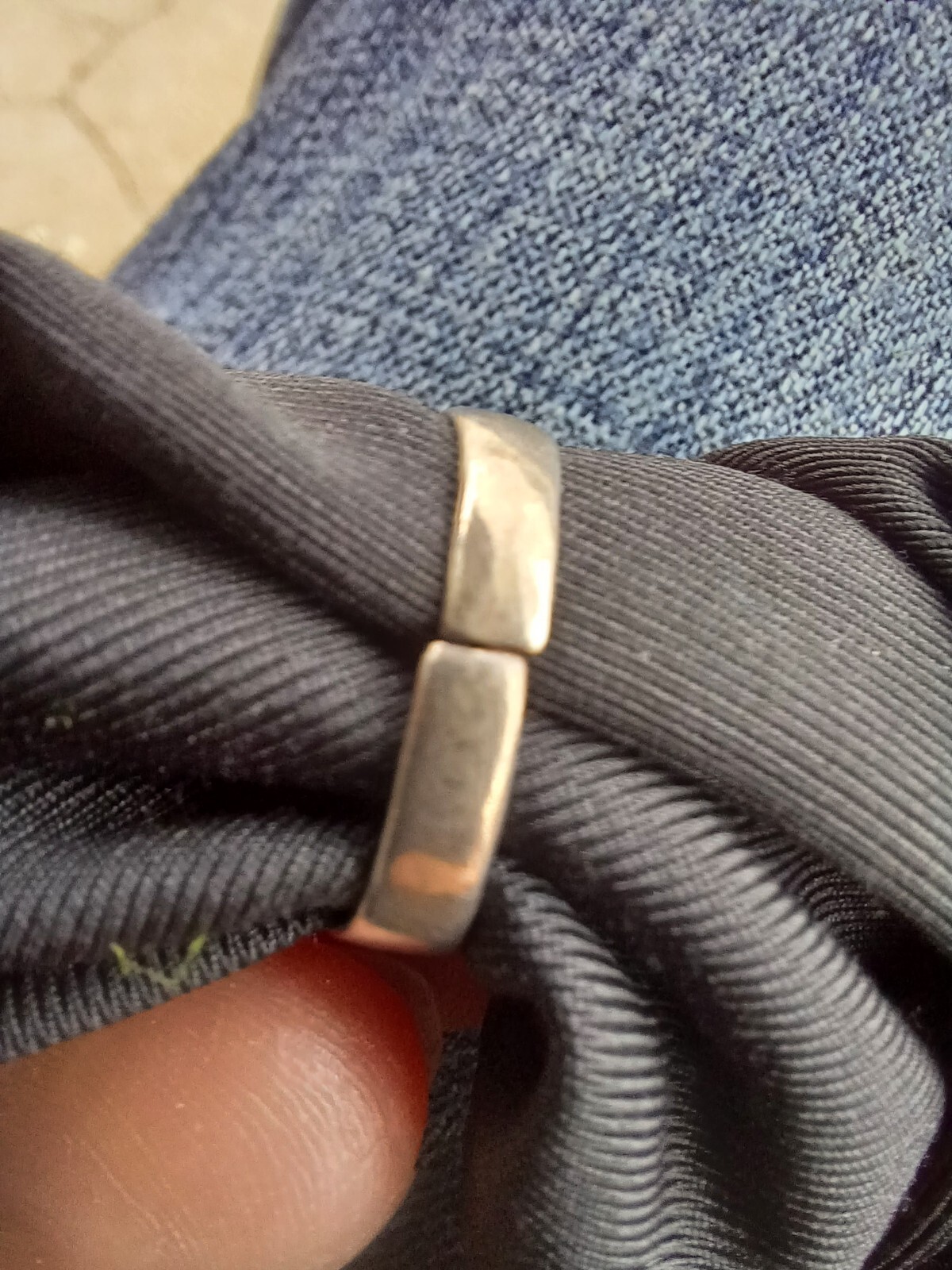 RARE VINTAGE EDWARDIAN FRIENDSHIP MONOGRAM SIGNET PANEL STERLING LADIES RING