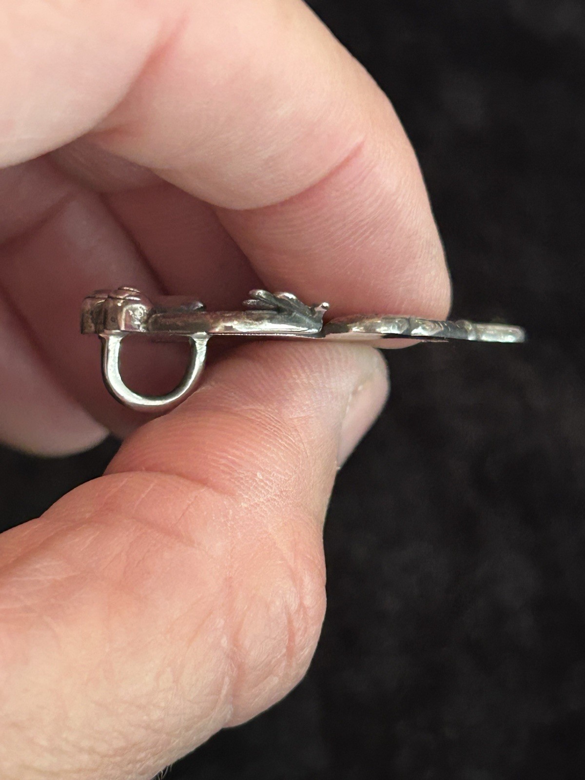 Sterling Silver Tree Frog Pendant 7.6 Grams 1.5 Inches Tall Vintage Jewelry