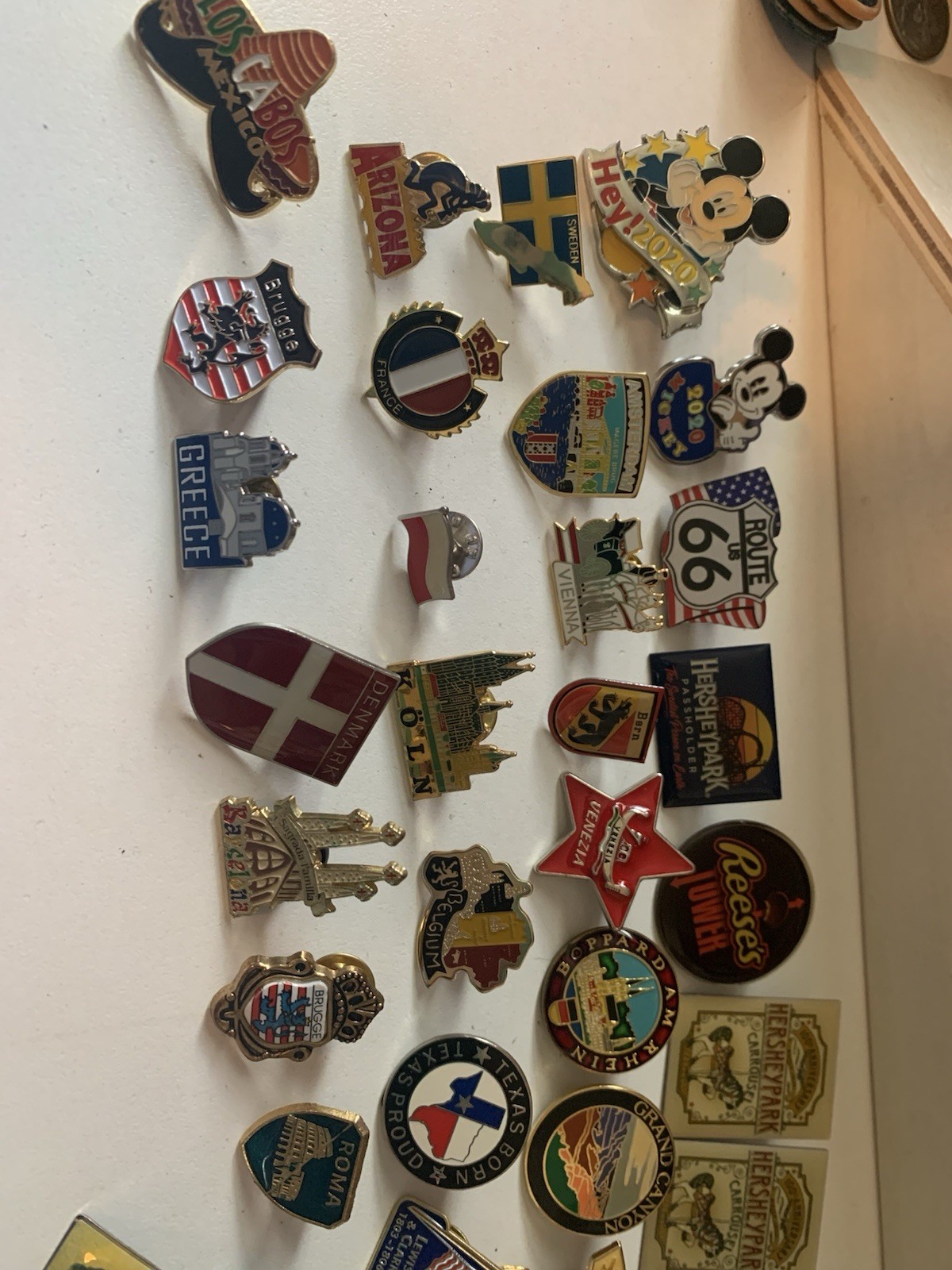 Vintage Pins Collection From Around The World