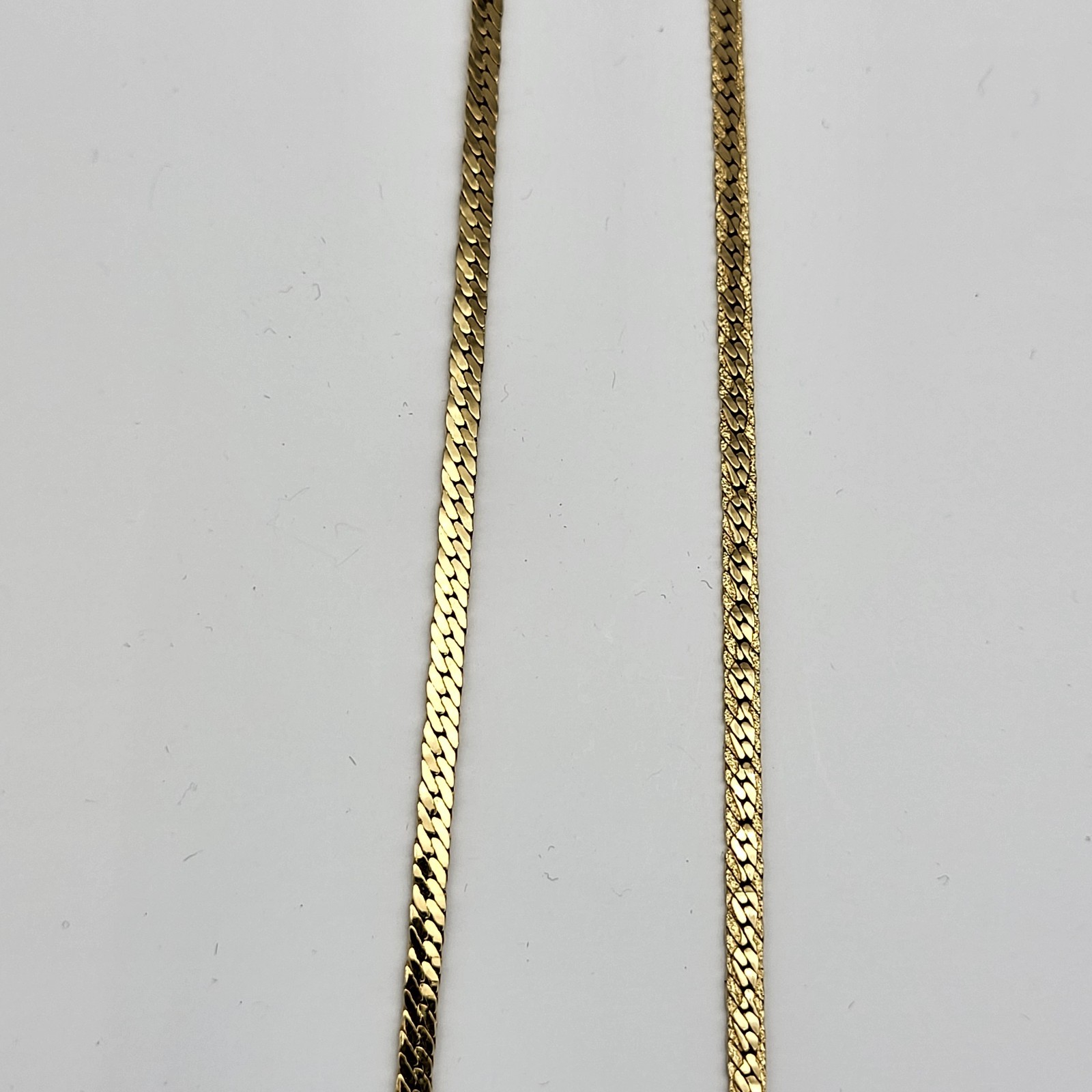 Vintage Trifari Gold Plated Simple Chain Necklace MCM Minimalist