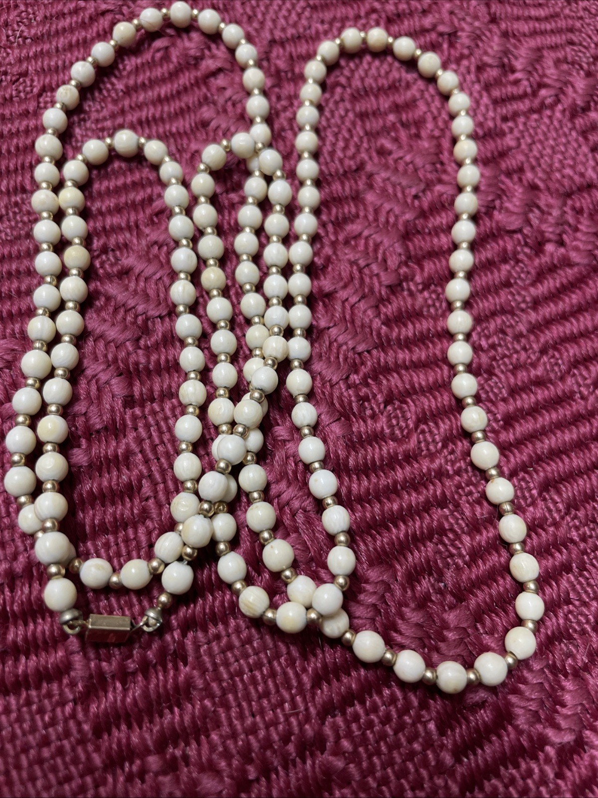 Beaded Necklace 1/20th 12K Gold Filled 32″ Length