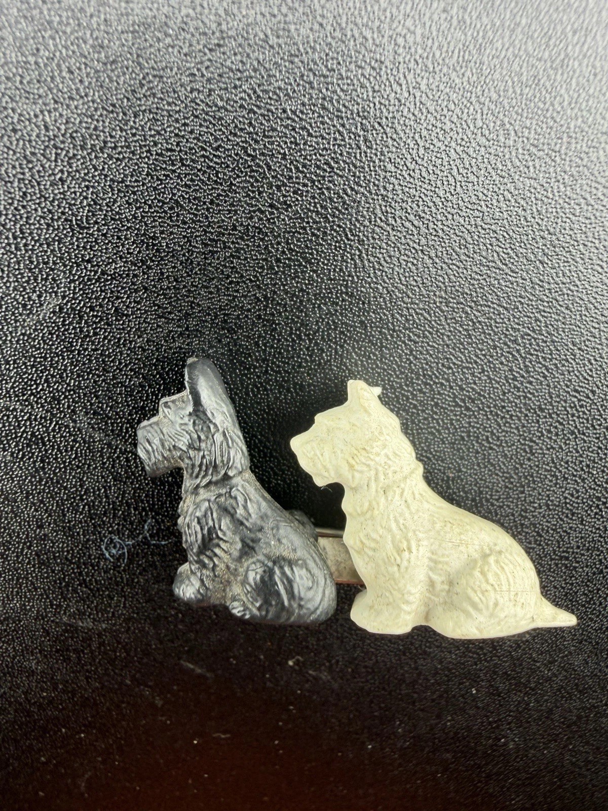 Vintage Scottish Terrier Scotty Dog Bar Brooch Pin Great Britain