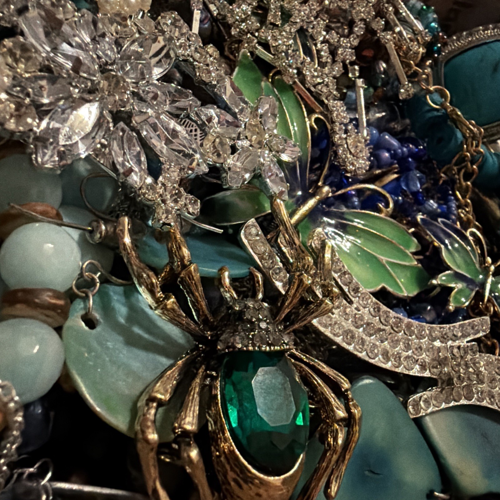 Vintage to Now Jewelry Lot, All Wearable Untested. No Broken. Box A6