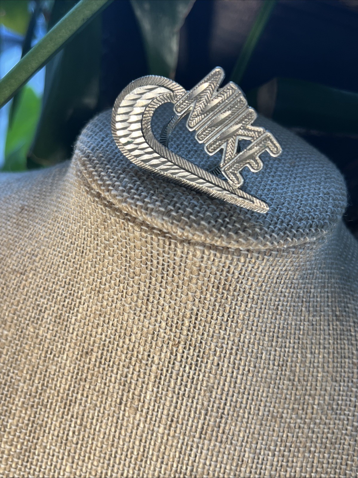 Vintage 1990s Silver Size 6 Nike Swoosh Ring