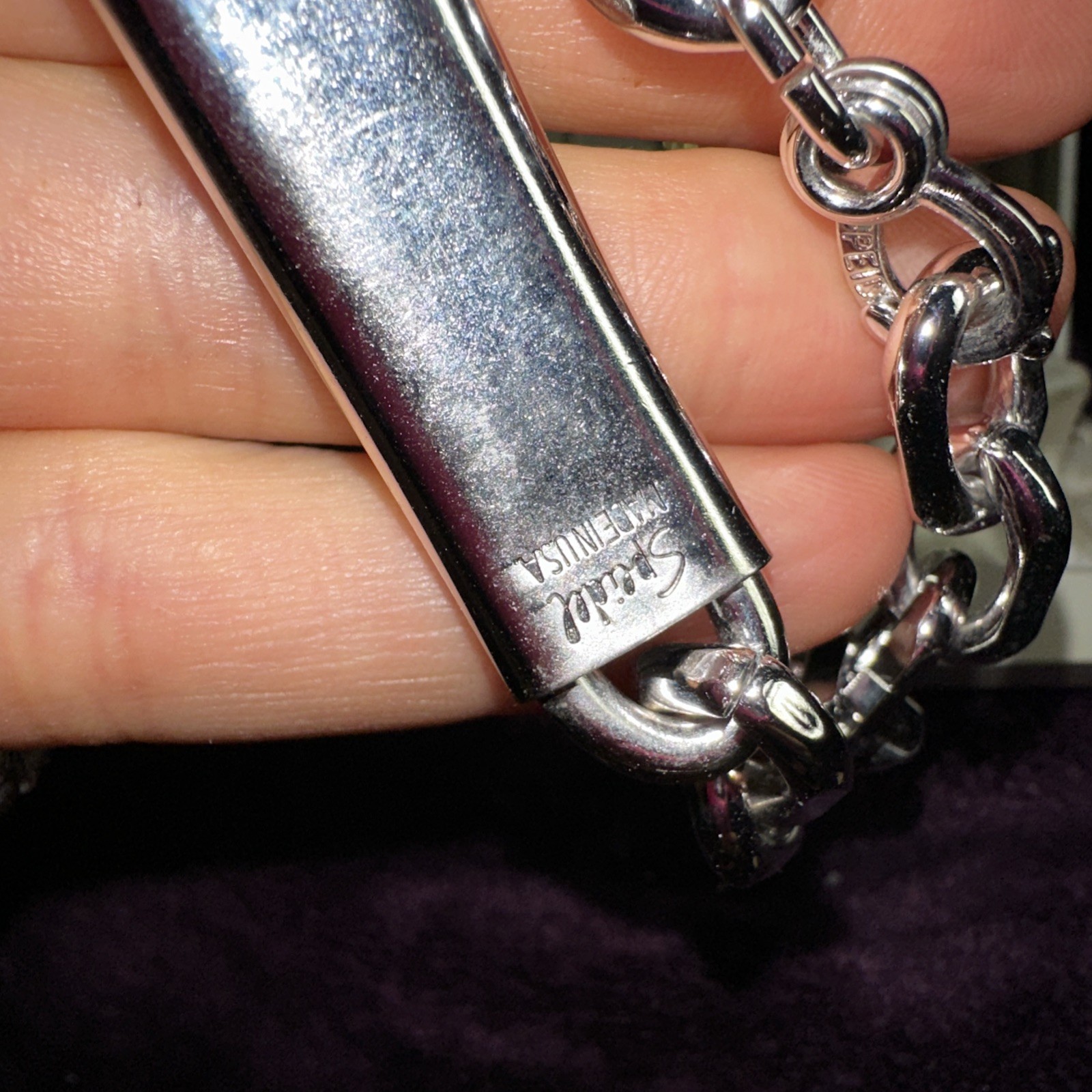 Vintage Brand New Speidel USA Stainless Steel ID Bracelet 6.75″ NOT ENGRAVED