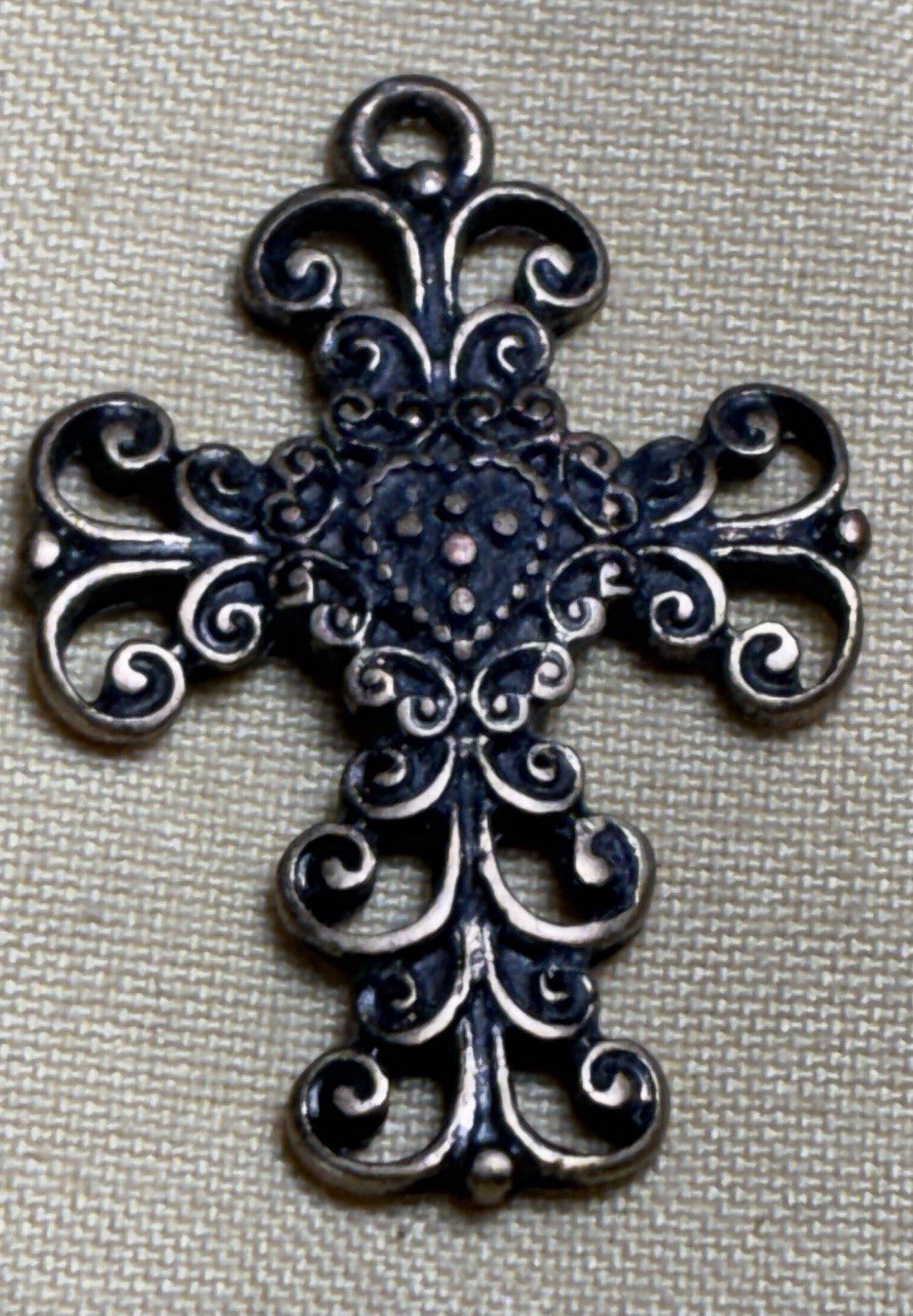 3pc Mixed Lot Vintage Filigree Pendants Copper Magnetic Ring