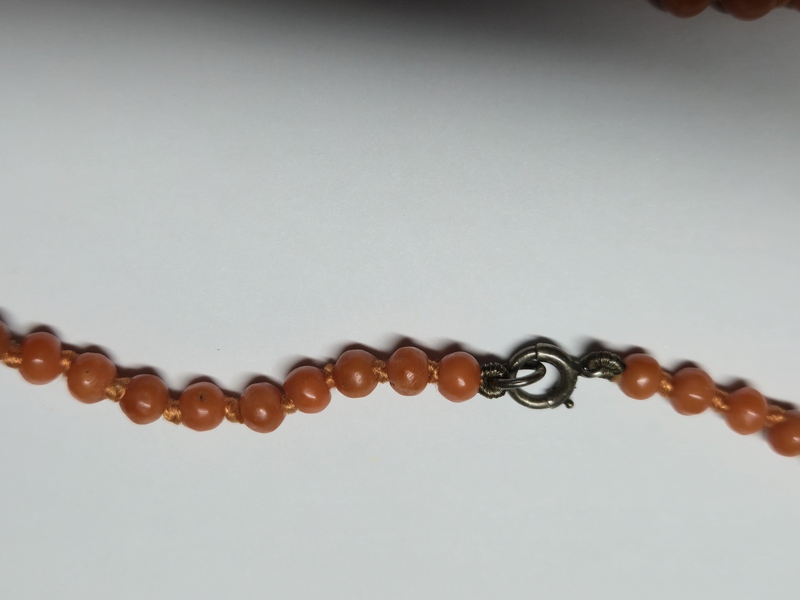Antique Hand Knotted Red Coral Necklace