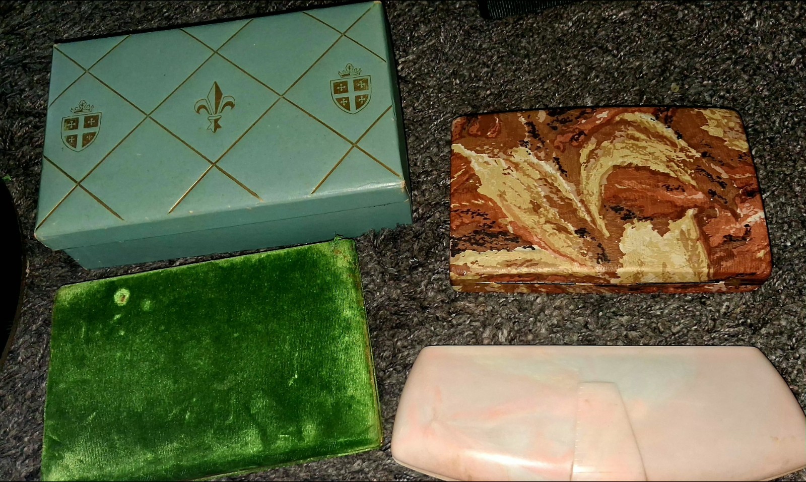 Vintage Mixed Signed Costume Jewelry Hat Box & Travel Cases Included 🔥BSK