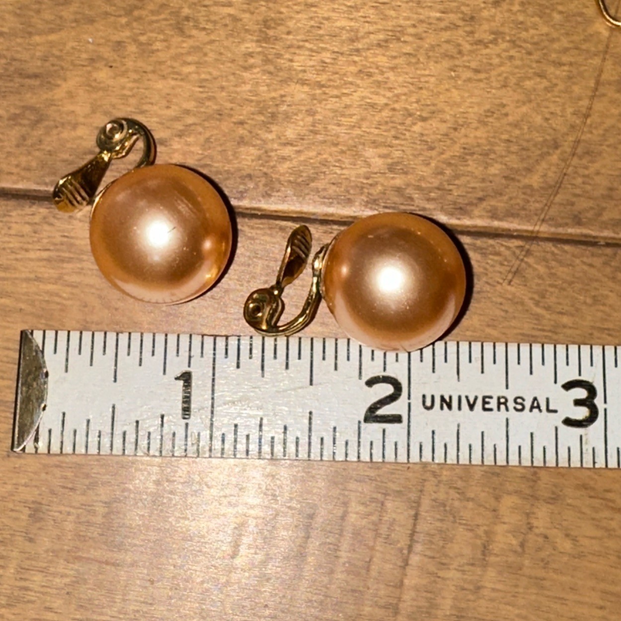 MONET Vintage Set Pink Baroque Faux Pearl Necklace, Bracelet, Clip-on Earring