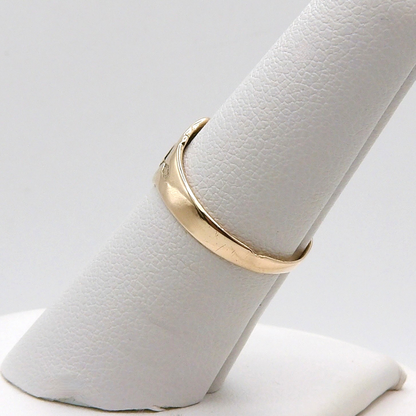 Art Nouveau Solid 14k Gold Date Signet School Ring 1904 sz6.5