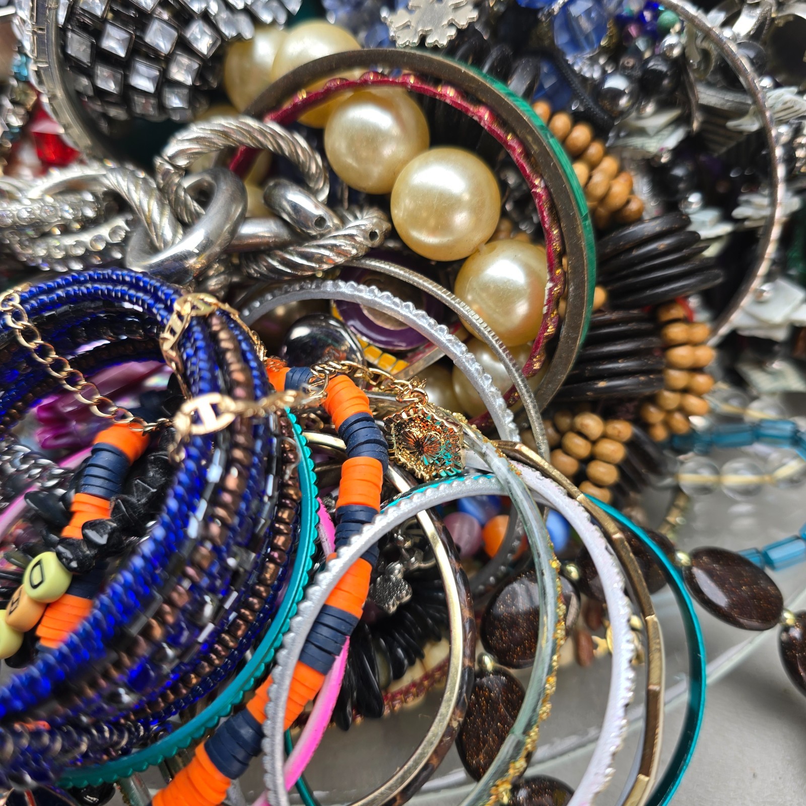 Vintage to Modern Bracelet Lot Wearable Resell 5.66 Pounds